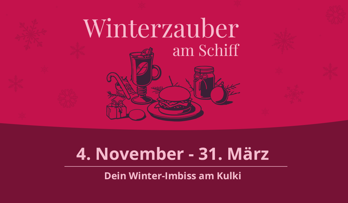 Mehr über den Artikel erfahren Winterzauber am Schiff: Unser Winter-Imbiss am Kulkwitzer See